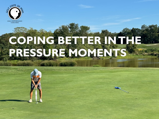 COPING WITH PRESSURE IN GOLF